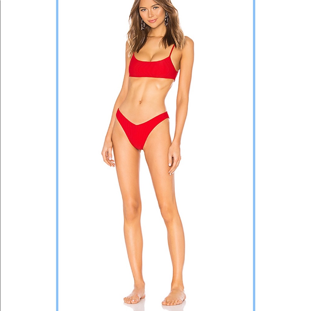 Frankies Enzo bikini bottoms in red (sold out)